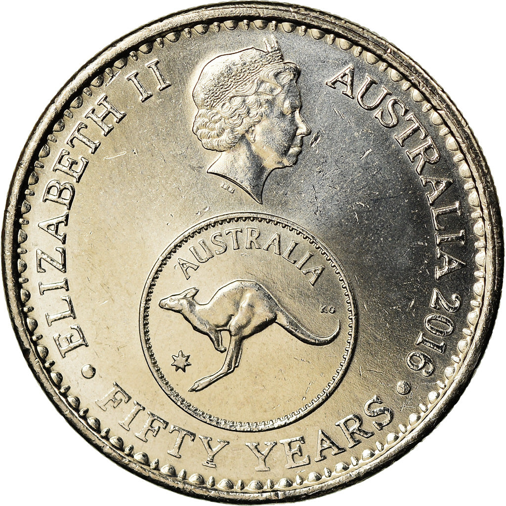 Coin, Australia, 5 Cents, 2016, 50ème anniversaire du système monétaire