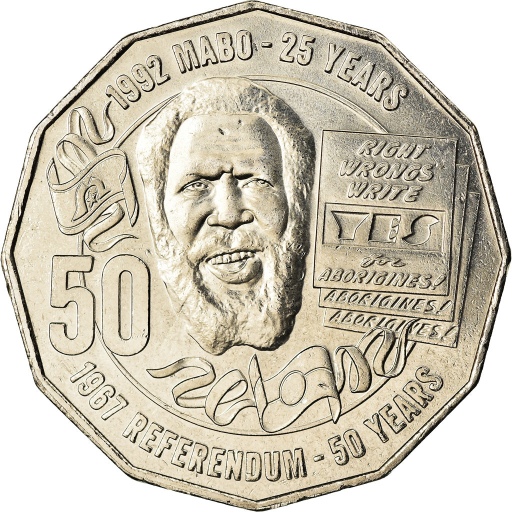 Coin, Australia, 50 Cents, 2017, Eddie Mabo, MS(63), Cupro-nickel