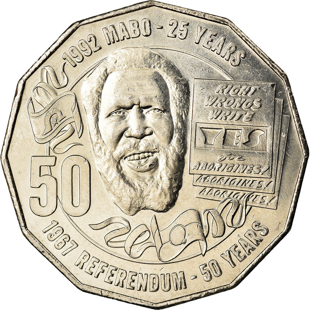 Coin, Australia, 50 Cents, 2017, Eddie Mabo, MS(63), Cupro-nickel