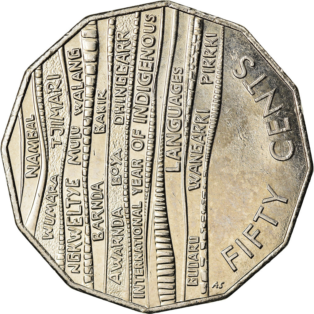 Coin, Australia, 50 Cents, 2019, Langues indigènes, MS(63), Cupro-nickel