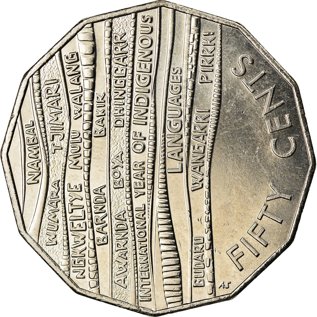 Coin, Australia, 50 Cents, 2019, Langues indigènes, MS(63), Cupro-nickel