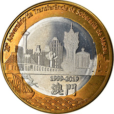 Coin, CABINDA, 20 Macutas, 2019, Retour de Macao à la Chine, MS(63)