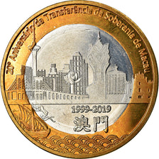 Coin, CABINDA, 20 Macutas, 2019, Retour de Macao à la Chine, MS(63)
