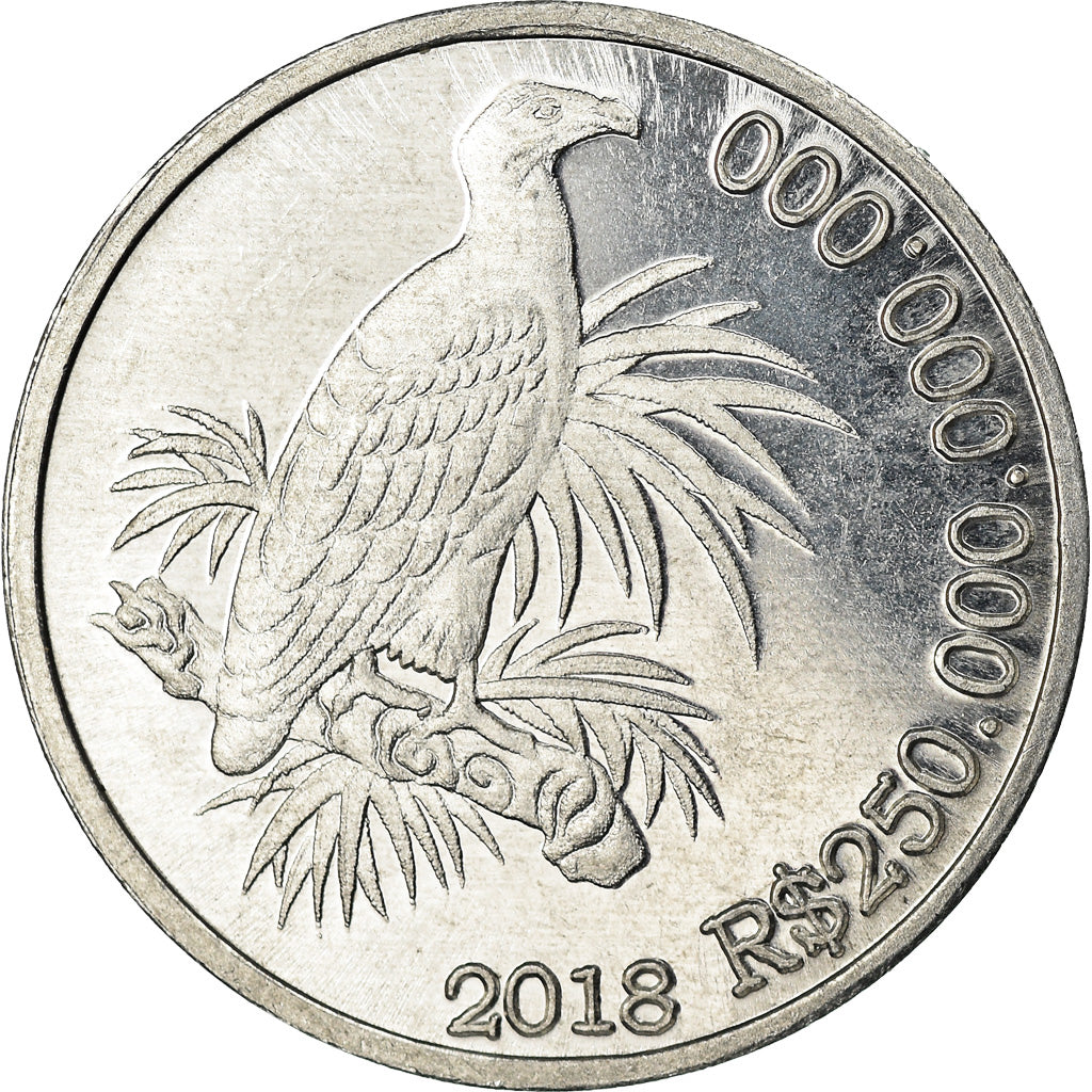 Coin, CABINDA, 250 milliards de reais, 2018, MS(63), Aluminum