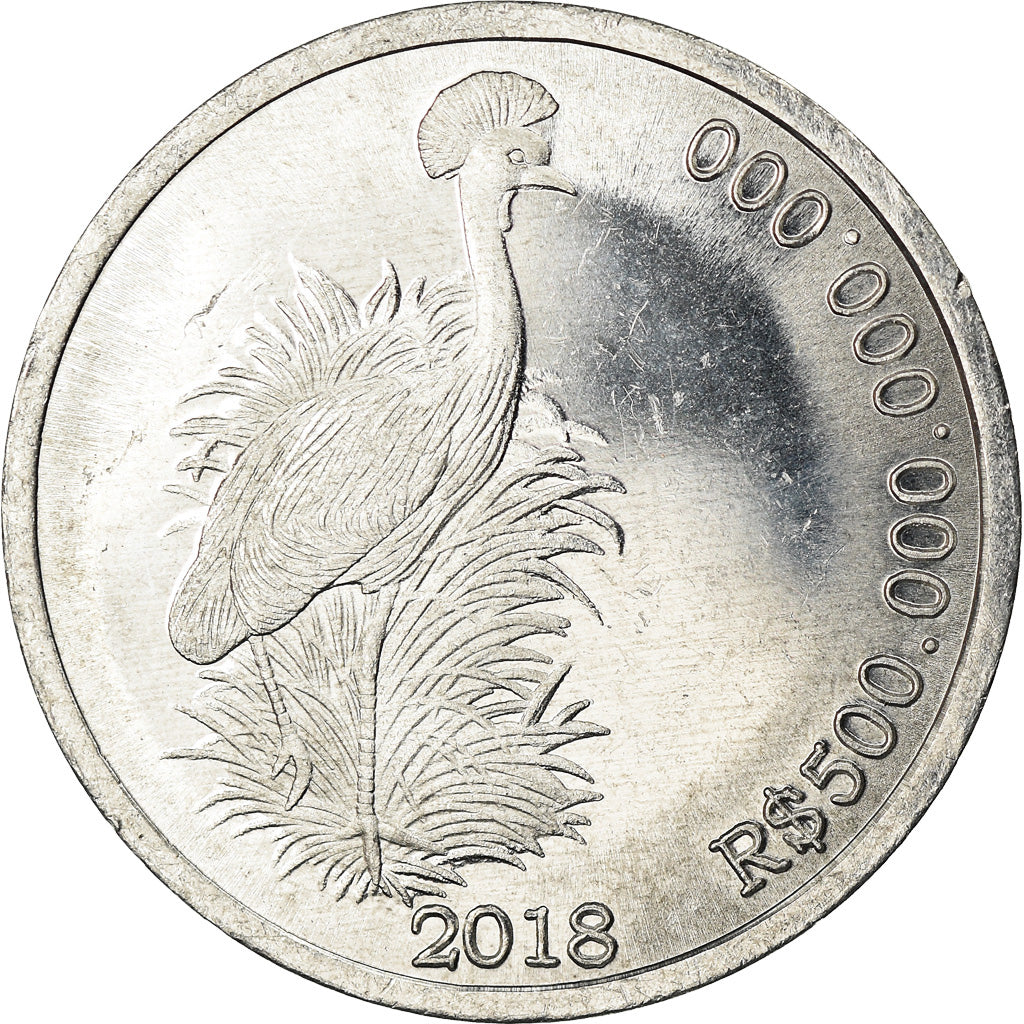 Coin, CABINDA, 500 milliards de reais, 2018, MS(63), Aluminum