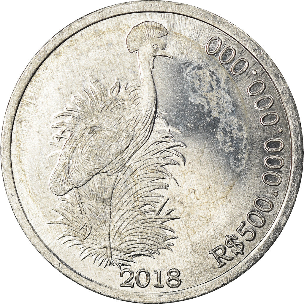 Coin, CABINDA, 500 milliards de reais, 2018, MS(63), Aluminum