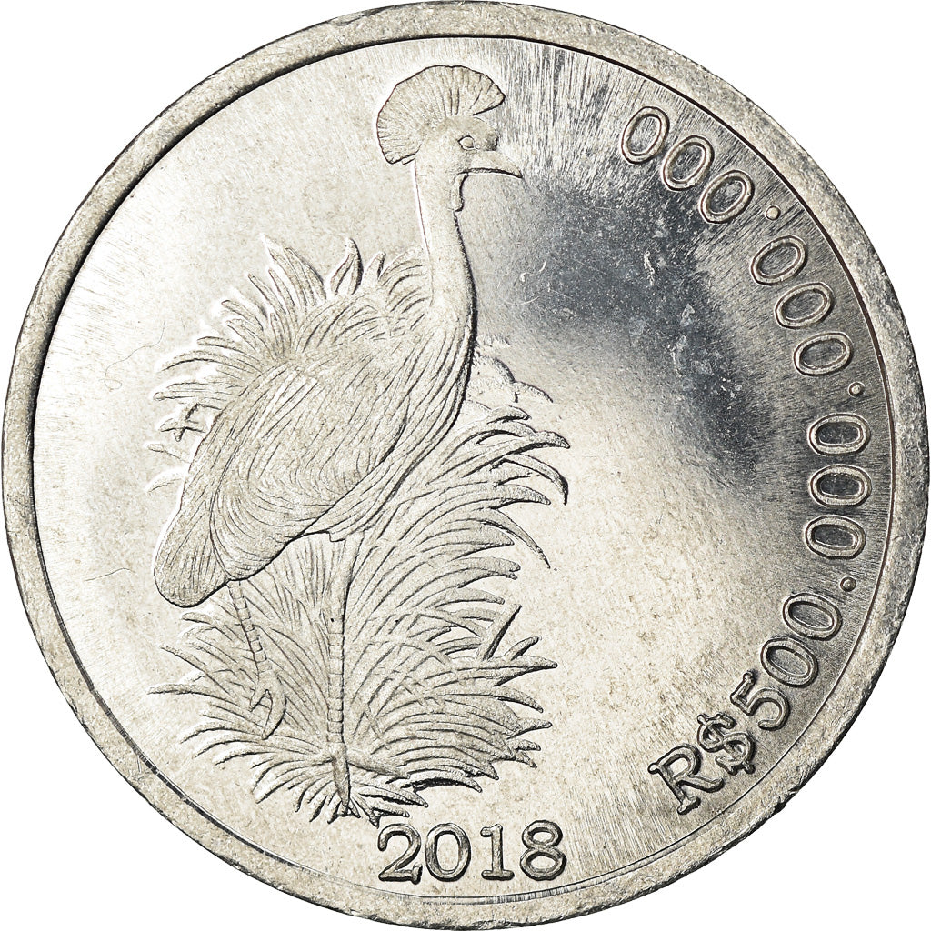 Coin, CABINDA, 500 milliards de reais, 2018, MS(63), Aluminum