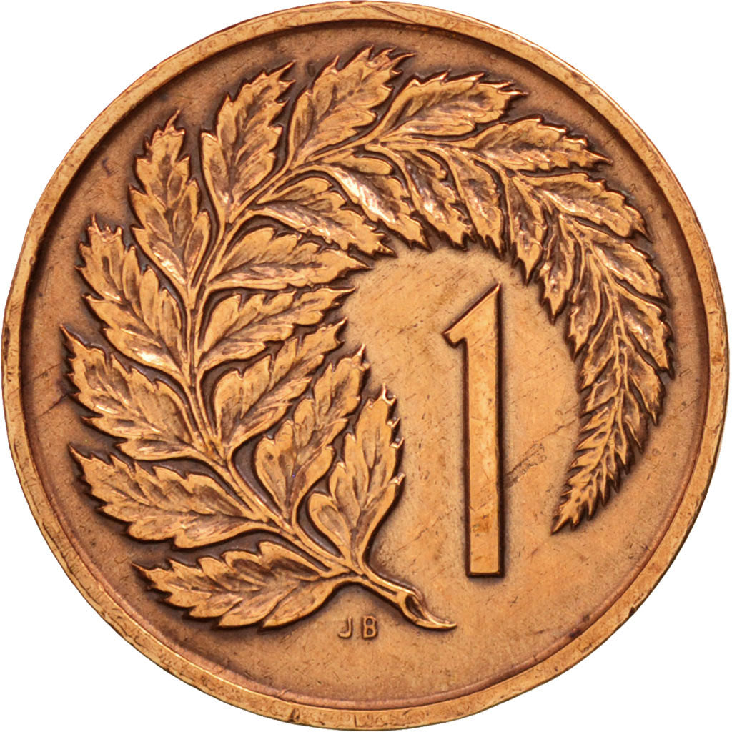 New Zealand, Elizabeth II, Cent, 1975, AU(50-53), Bronze, KM:31.1