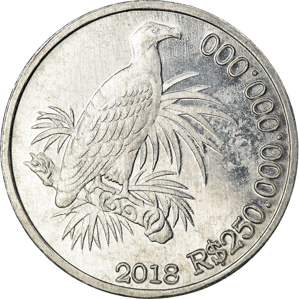 Coin, CABINDA, 250 milliards de reais, 2018, MS(63), Aluminum