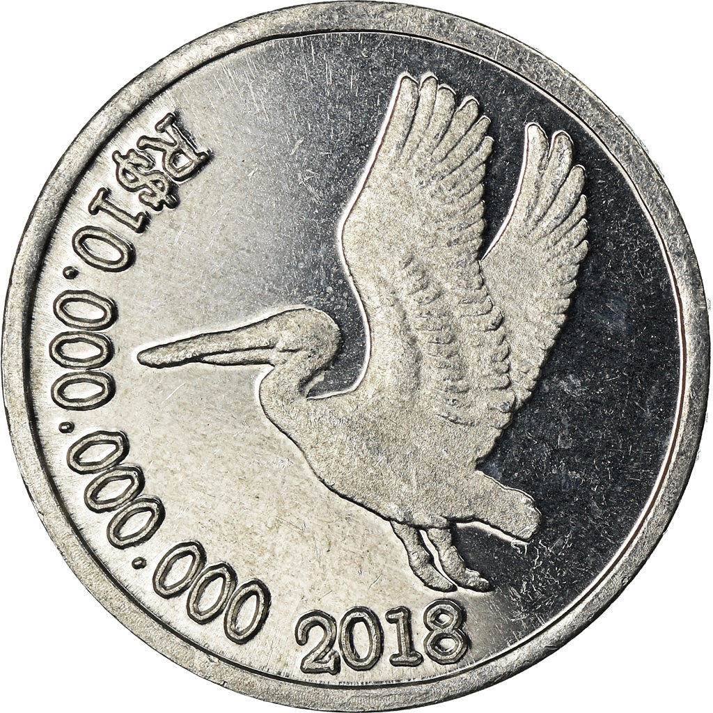 Coin, CABINDA, 10 milliards de reais, 2018, MS(63), Aluminum