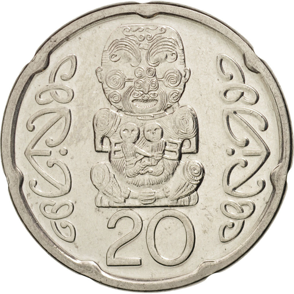 Nuova Zelanda, Elizabeth II, 20 Cents, 2006, SPL-, Rame-nichel, KM:118