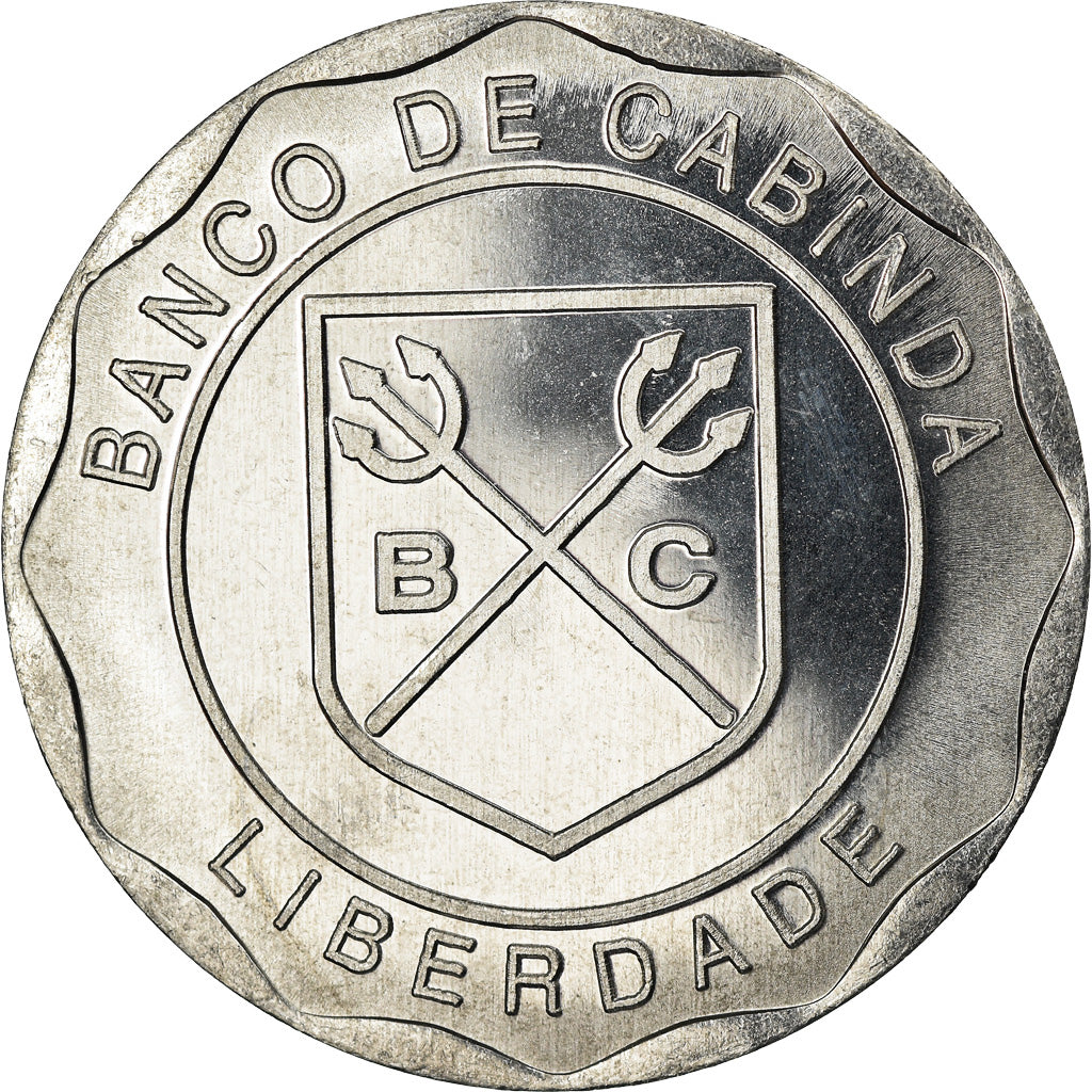 Moneta, CABINDA, Macuta, 2019, MS(63), Aluminium