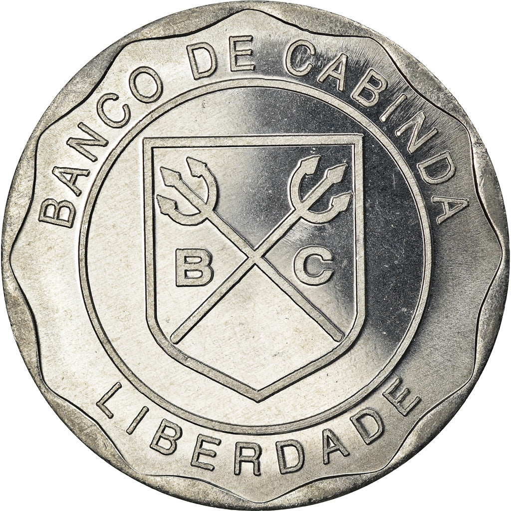 Coin, CABINDA, Macuta, 2019, MS(63), Aluminum