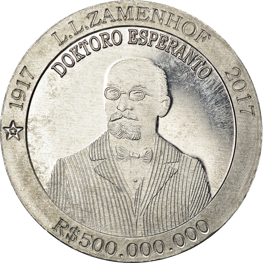 Moneta, CABINDA, cinq cents millions de reais, 2017, Lazar Zamenhof, SPL