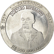 Monnaie, CABINDA, cinq cents millions de reais, 2017, Lazar Zamenhof, SPL