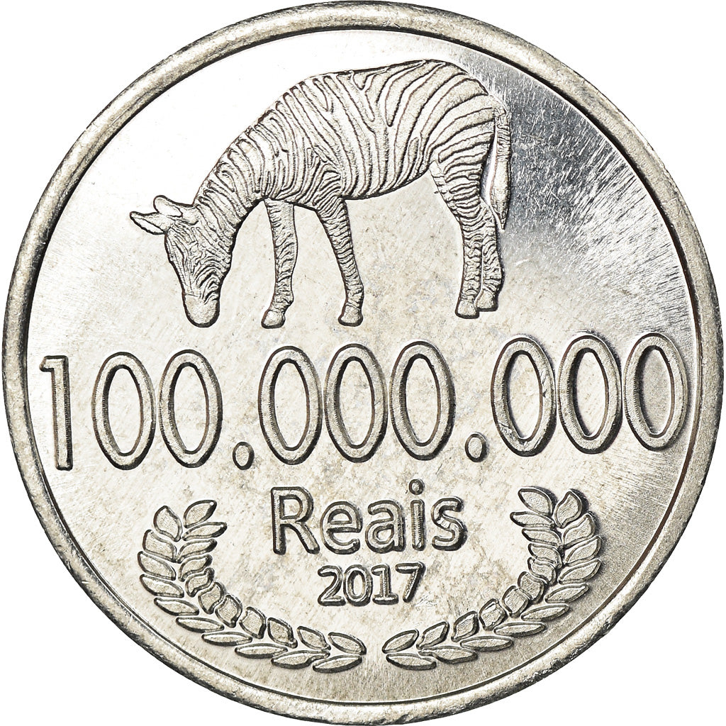 Moneta, CABINDA, cent millions de reais, 2017, SPL, Alluminio