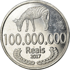 Coin, CABINDA, cent millions de reais, 2017, MS(63), Aluminum