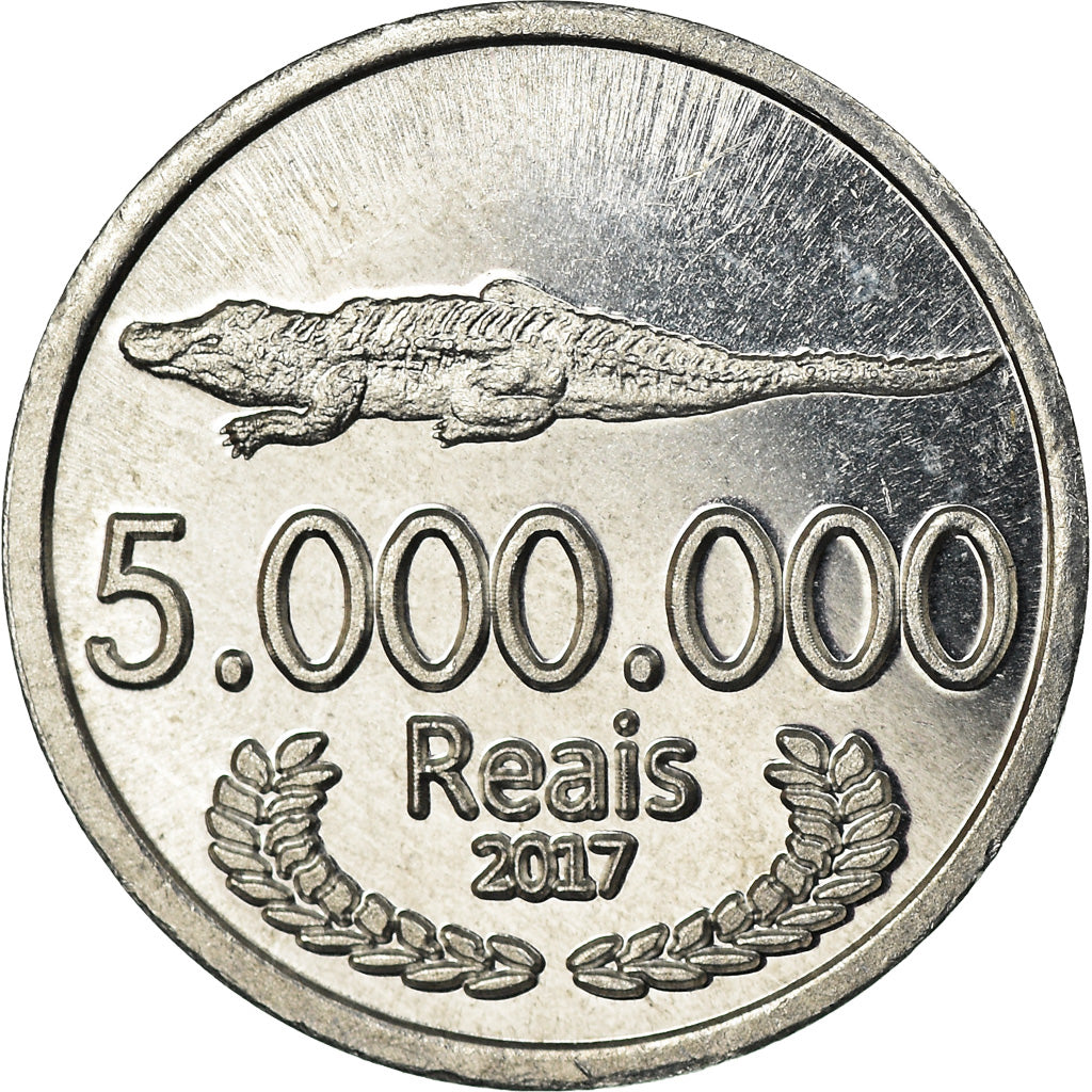 Moneta, CABINDA, 5 millions de reais, 2017, SPL, Alluminio