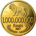 Coin, CABINDA, milliard de reais, 2017, MS(63), Bronze-Aluminium