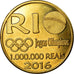 Coin, CABINDA, 1 million de reais, 2016, Jeux olympiques de Rio, MS(63), Brass