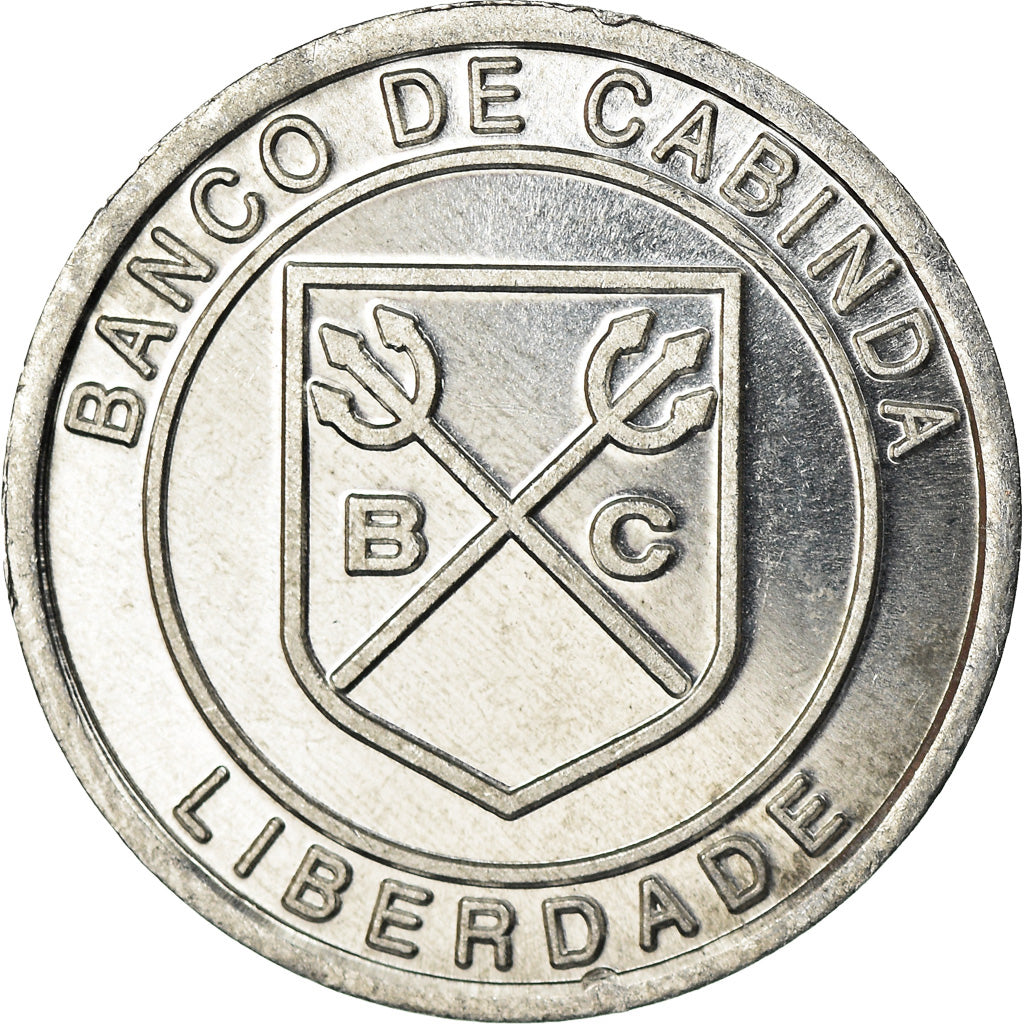 Coin, CABINDA, 50000 reais, 2016, Unicef, MS(63), Aluminum