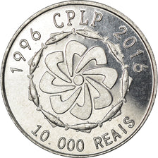 Coin, CABINDA, 10000 reais, 2016, CPLP, MS(63), Aluminum