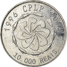 Coin, CABINDA, 10000 reais, 2016, CPLP, MS(63), Aluminum