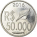 Moeda, CABINDA, 50.000 reais, 2016, MS(63), Alumínio