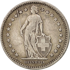 Coin, Switzerland, 2 Francs, 1920, Bern, VF(30-35), Silver, KM:21