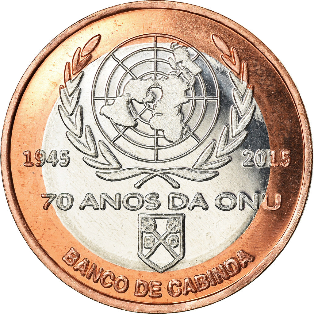 Monnaie, CABINDA, 1.000 reais, 2015, 70ème anniversaire de l'ONU, SPL