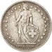 Switzerland, 2 Francs, 1955, Bern, AU(50-53), Silver, KM:21