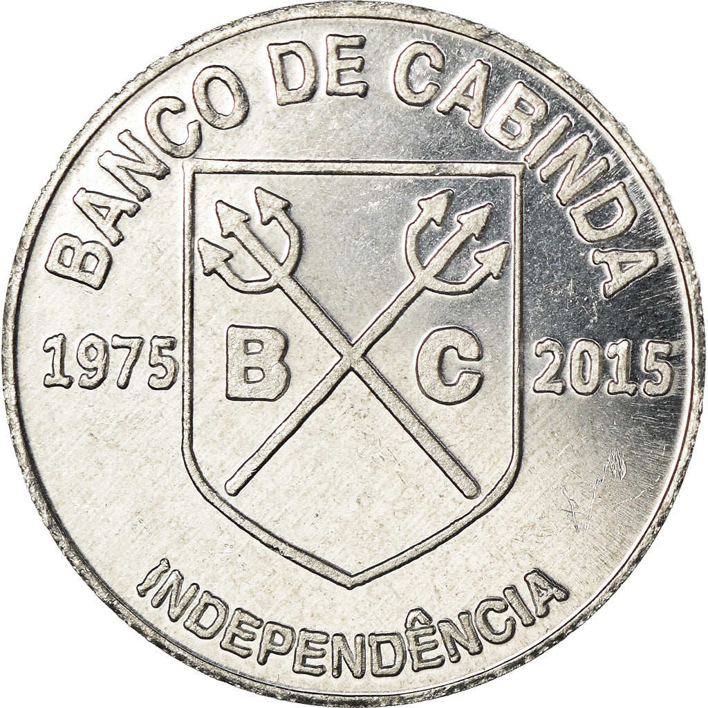 Moneta, CABINDA, 10 Reais, 2015, 40ème anniversaire de l'Indépendance, SPL