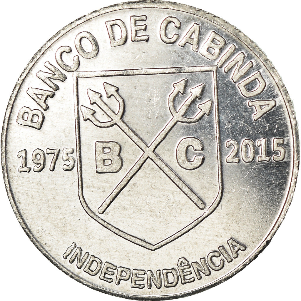 Moneta, CABINDA, 10 Reais, 2015, 40ème anniversaire de l'Indépendance, SPL