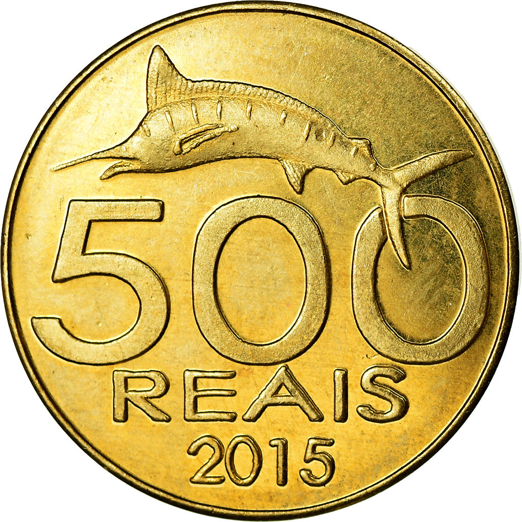 Monnaie, CABINDA, 500 reais, 2015, 40ème anniversaire de l'Indépendance, SPL