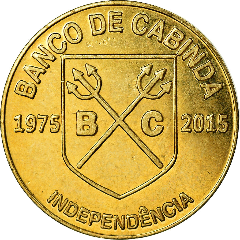 Monnaie, CABINDA, 500 reais, 2015, 40ème anniversaire de l'Indépendance, SPL