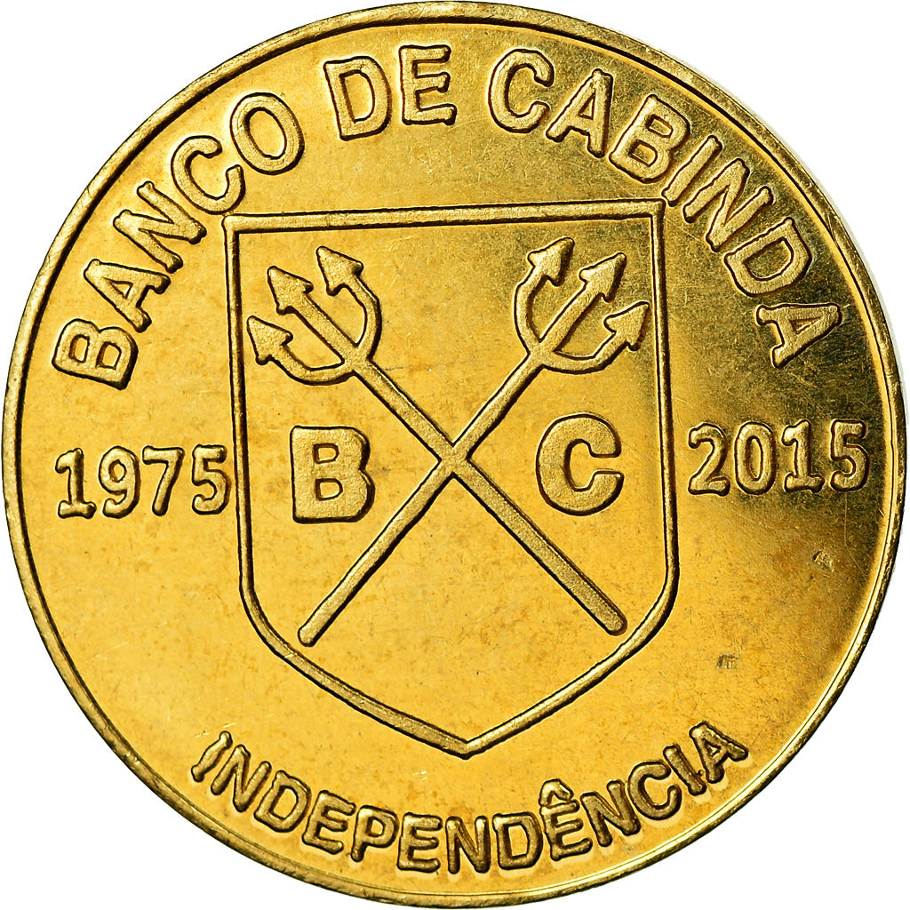 Monnaie, CABINDA, 500 reais, 2015, 40ème anniversaire de l'Indépendance, SPL