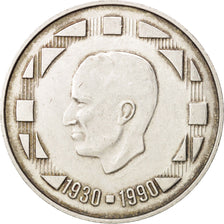 Belgium, 500 Francs, 500 Frank, 1990, EF(40-45), Silver, KM:178