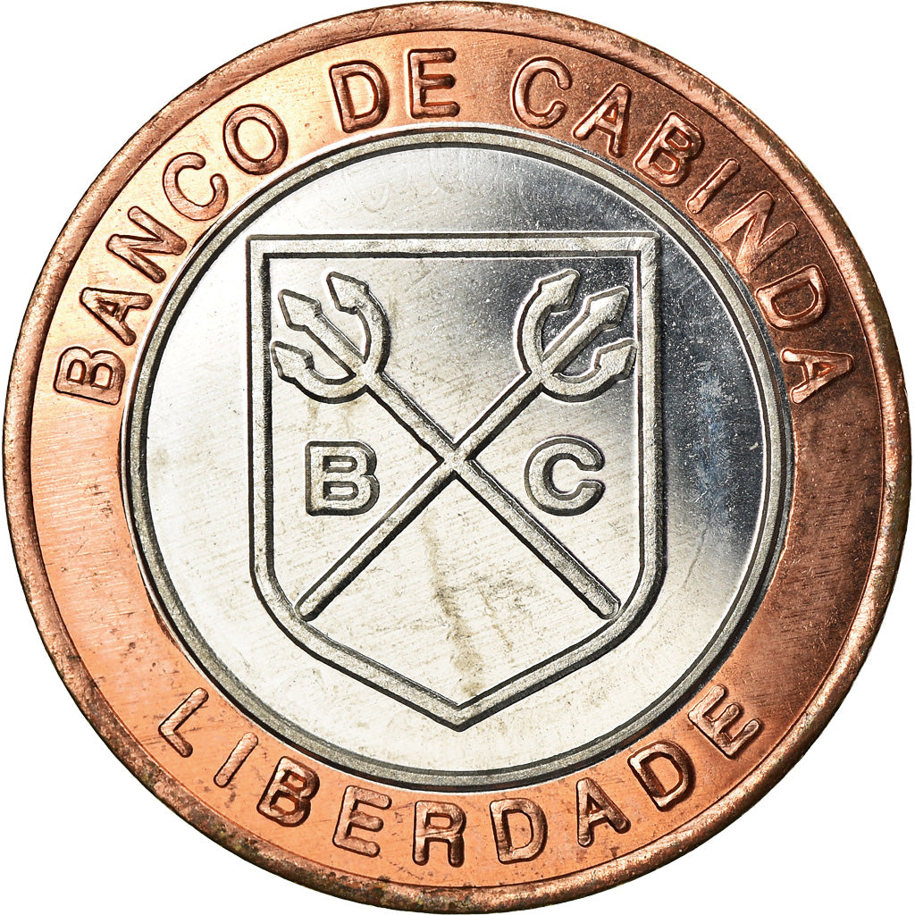 Coin, CABINDA, 1.000 reais, 2015, MS(63), Bi-Metallic