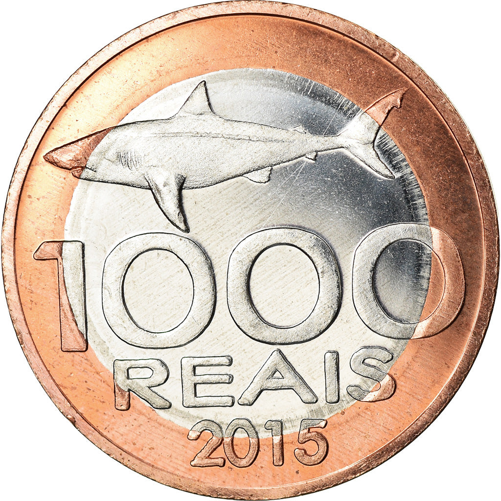 Coin, CABINDA, 1.000 reais, 2015, MS(63), Bi-Metallic
