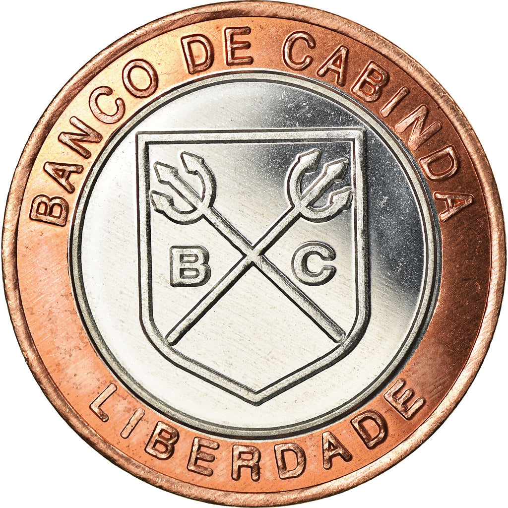 Coin, CABINDA, 1.000 reais, 2015, MS(63), Bi-Metallic