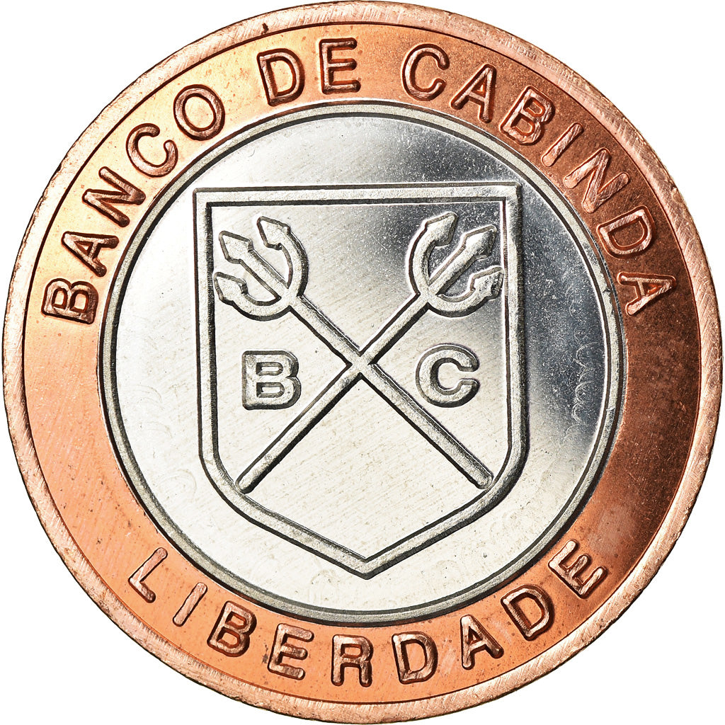 Coin, CABINDA, 1.000 reais, 2015, MS(63), Bi-Metallic