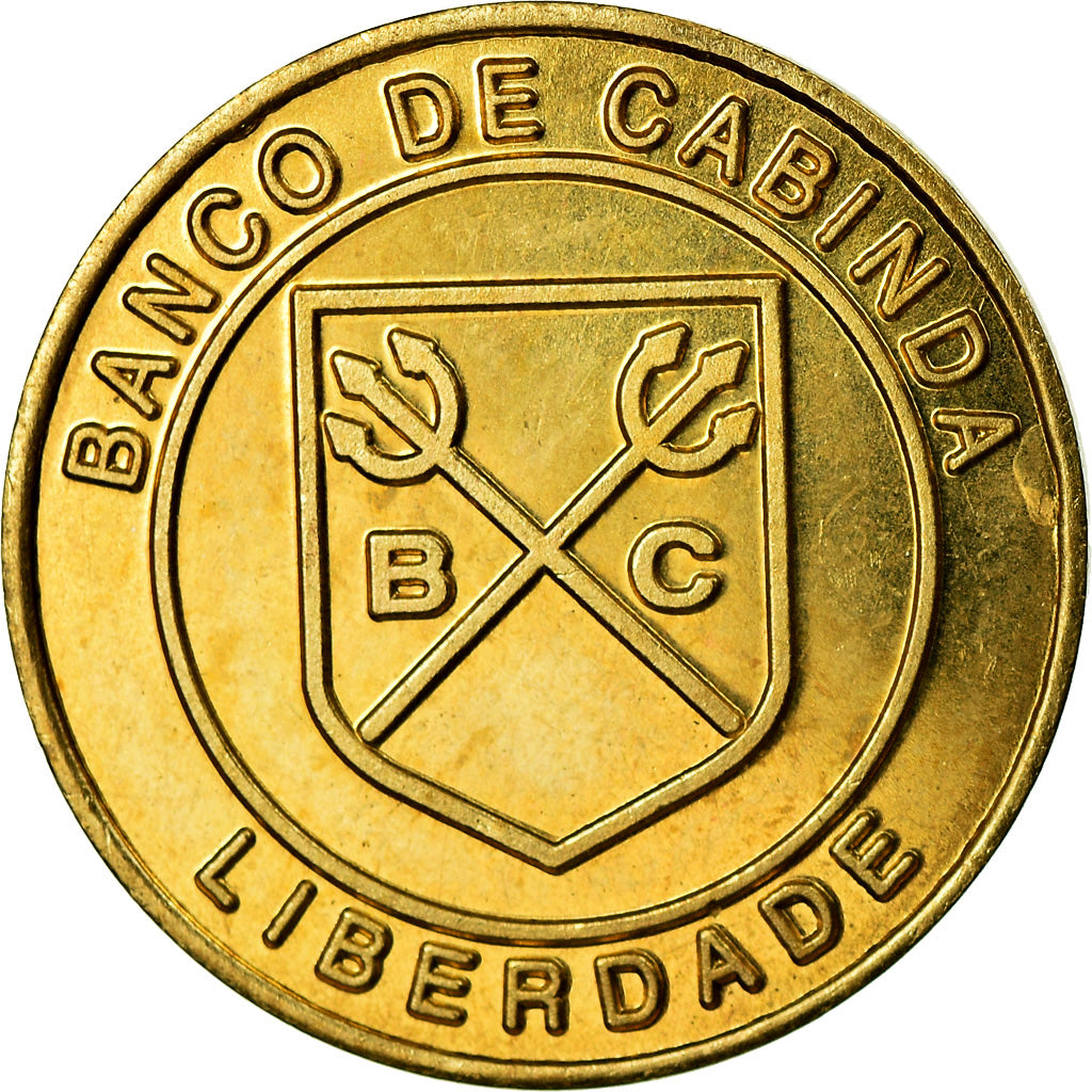 Moneda, CABINDA, 500 reais, 2015, SC, Latón