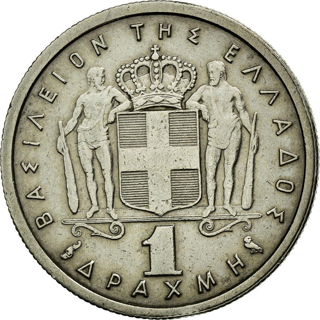 Coin, Greece, Paul I, Drachma, 1962, EF(40-45), Copper-nickel, KM:81