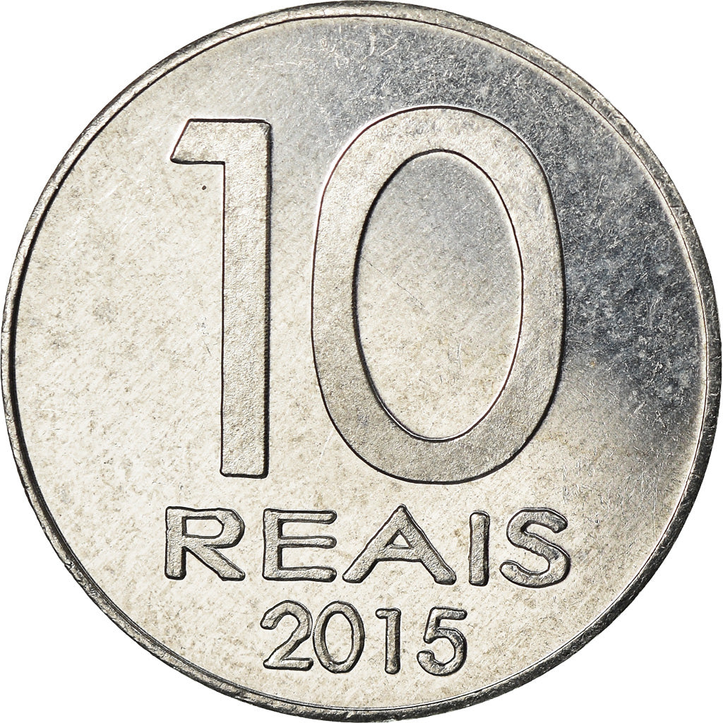 Moneta, CABINDA, 10 Reais, 2015, SPL, Alluminio