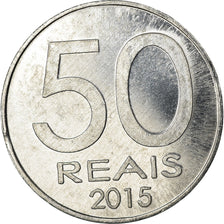 Coin, CABINDA, 50 Reais, 2015, MS(63), Aluminum