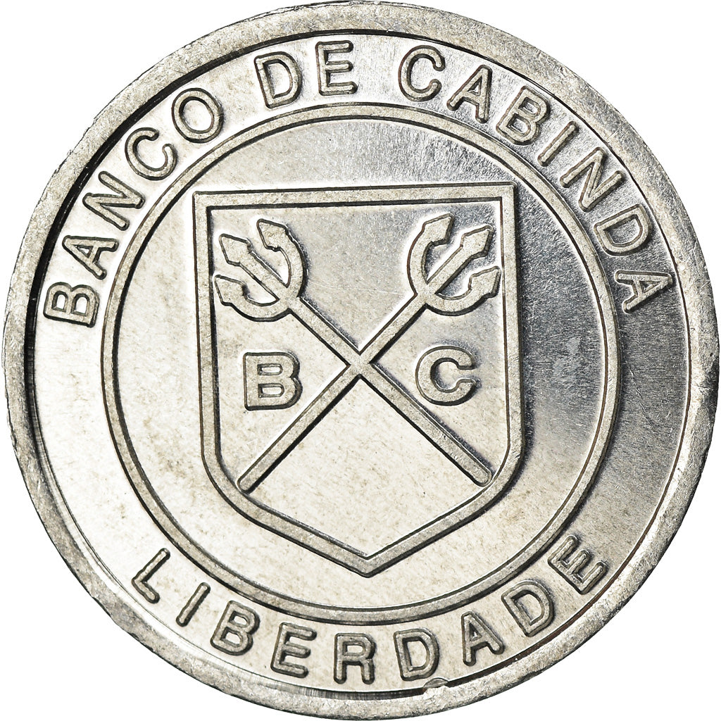 Coin, CABINDA, 50 Reais, 2015, MS(63), Aluminum