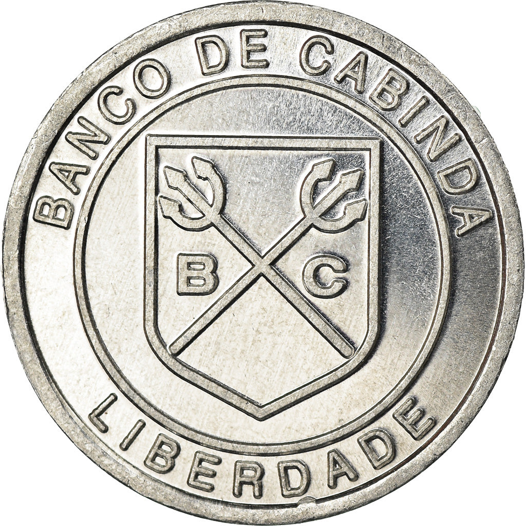 Coin, CABINDA, 50 Reais, 2015, MS(63), Aluminum