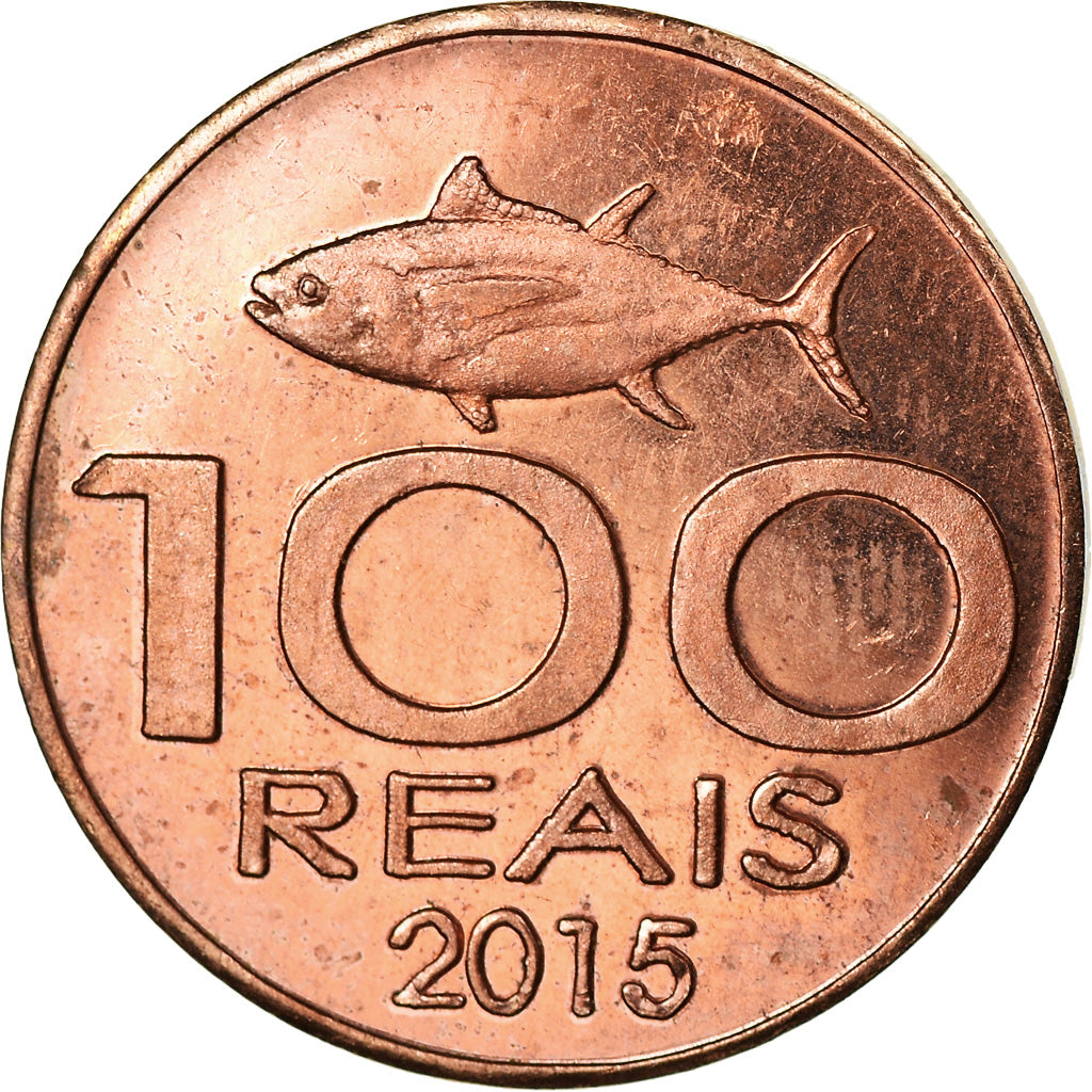 Moneta, CABINDA, 100 Reais, 2015, SPL, Rame
