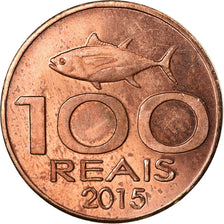 Moeda, CABINDA, 100 Reais, 2015, MS(63), Cobre