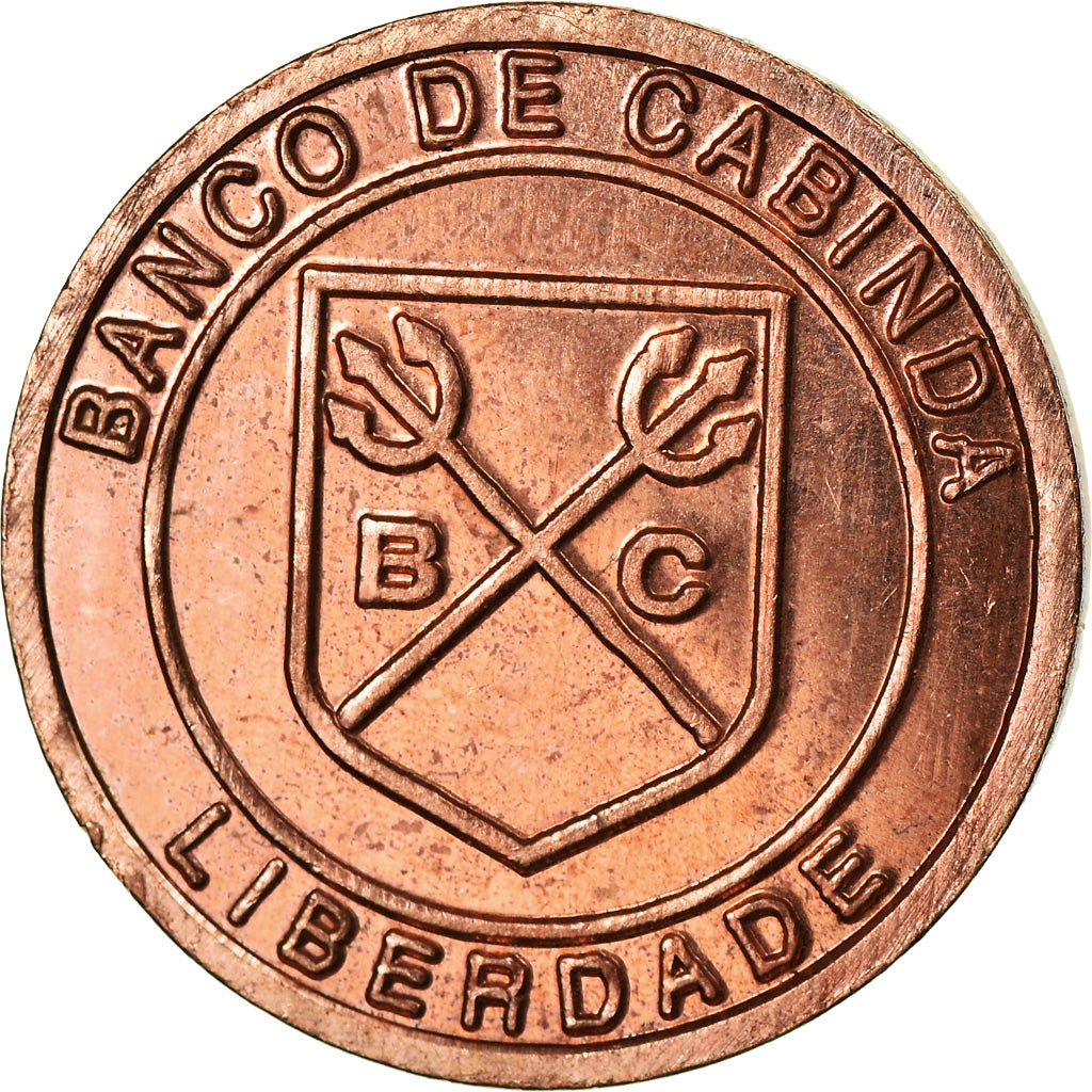 Moeda, CABINDA, 100 Reais, 2015, MS(63), Cobre